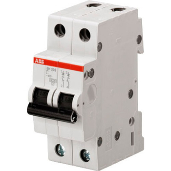 Автоматический выключатель ABB SH202L 2P 16А (С) 4,5kA - Электрика, НВА - Модульное оборудование - Автоматические выключатели - магазин электрооборудования amperomvolt.ru