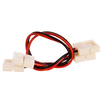 Комплект коннекторов Apeyron Electrics 09-10 (2 клипсы с проводами) для одноцветной светодиодной.ленты 12В  8 мм - Светильники - Cветодиодные ленты - магазин электрооборудования amperomvolt.ru